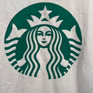 STARBUCKS white T-shirt size Small